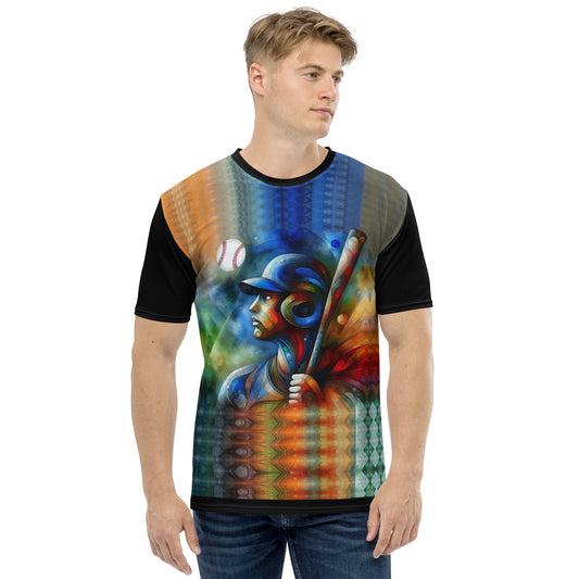 'In Focus' All-Over-Print Polyester Men's Short Sleeve Baseball Shirt