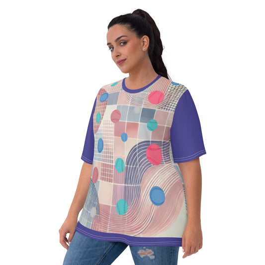 'Softball Sway' All-Over-Print Polyester Women's Short Sleeve Softball Shirt